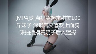 [MP4]斑点裙笑起来甜美100斤妹子 深喉口交喜欢上面骑乘抽插摸着奶子后入猛操