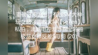 重磅订阅流出，有钱SM大神玩女超强调教大神【se7en】私拍，滴蜡电控羞辱露出啪啪极品女神反差S母狗 (20)