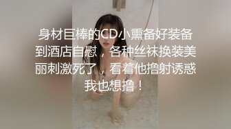 身材巨棒的CD小熏备好装备到酒店自慰，各种丝袜换装美丽刺激死了，看着他撸射诱惑我也想撸！