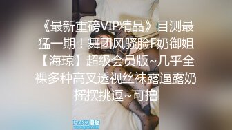 《最新重磅VIP精品》目测最猛一期！舞团风骚脸F奶御姐【海琼】超级会员版~几乎全裸多种高叉透视丝袜露逼露奶摇摆挑逗~可撸