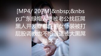 [MP4/ 207M]&nbsp;&nbsp;广东绿帽人妻被老公找巨屌黑人开发穿着性感女仆装被打屁股调教也不怕逼逼被大黑屌操坏了